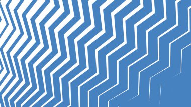 Mavi Azzure Çizgili Zig Zag Soyut Arkaplan Modern Geometrik Desen Tasarımı