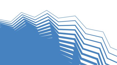 Mavi Azzure Çizgili Zig Zag Soyut Arkaplan Modern Geometrik Desen Tasarımı