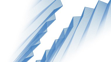 Mavi Azzure Çizgili Zig Zag Soyut Arkaplan Modern Geometrik Desen Tasarımı