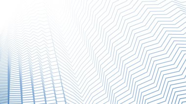 Mavi Azzure Çizgili Zig Zag Soyut Arkaplan Modern Geometrik Desen Tasarımı