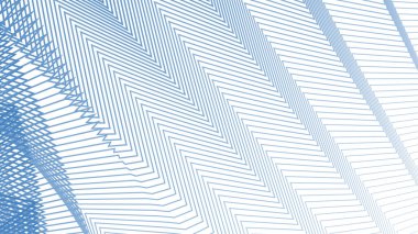 Mavi Azzure Çizgili Zig Zag Soyut Arkaplan Modern Geometrik Desen Tasarımı