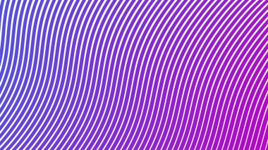 Modern Dijital Sanat ve Web Tasarımı için Mor Mavi Çizgili Eğri Çizgisi Soyut Arkaplan