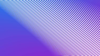 Modern Dijital Sanat ve Web Tasarımı için Mor Mavi Çizgili Eğri Çizgisi Soyut Arkaplan
