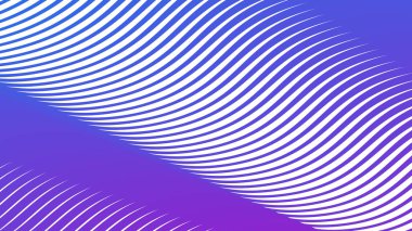Modern Dijital Sanat ve Web Tasarımı için Mor Mavi Çizgili Eğri Çizgisi Soyut Arkaplan