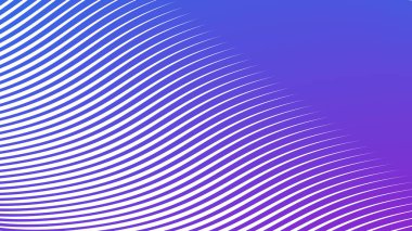 Modern Dijital Sanat ve Web Tasarımı için Mor Mavi Çizgili Eğri Çizgisi Soyut Arkaplan