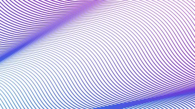 Modern Dijital Sanat ve Web Tasarımı için Mor Mavi Çizgili Eğri Çizgisi Soyut Arkaplan