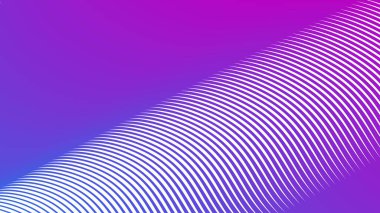 Modern Dijital Sanat ve Web Tasarımı için Mor Mavi Çizgili Eğri Çizgisi Soyut Arkaplan