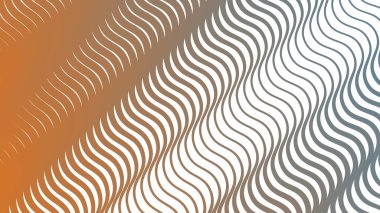 Modern Dijital Tasarım ve Yaratıcı Poster için Orange Blue Stripes Eğri Çizgisi Soyut Arkaplan