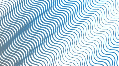 Modern Dijital Tasarım ve Yaratıcı Poster için Orange Blue Stripes Eğri Çizgisi Soyut Arkaplan