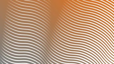 Modern Dijital Tasarım ve Yaratıcı Poster için Orange Blue Stripes Eğri Çizgisi Soyut Arkaplan