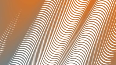 Modern Dijital Tasarım ve Yaratıcı Poster için Orange Blue Stripes Eğri Çizgisi Soyut Arkaplan