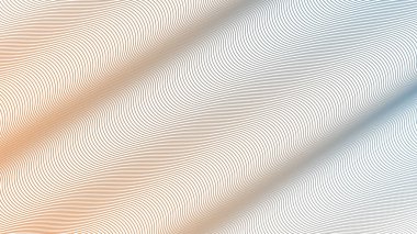 Modern Dijital Tasarım ve Yaratıcı Poster için Orange Blue Stripes Eğri Çizgisi Soyut Arkaplan