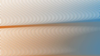 Modern Dijital Tasarım ve Yaratıcı Poster için Orange Blue Stripes Eğri Çizgisi Soyut Arkaplan