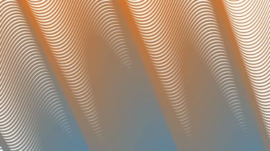 Modern Dijital Tasarım ve Yaratıcı Poster için Orange Blue Stripes Eğri Çizgisi Soyut Arkaplan