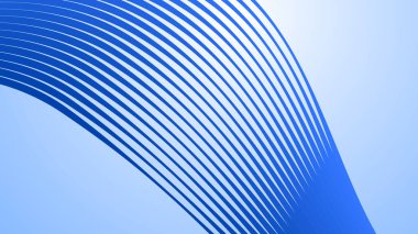 Çizgili Mavi Soyut Arkaplan Modern Minimalist Dalga Şablonu