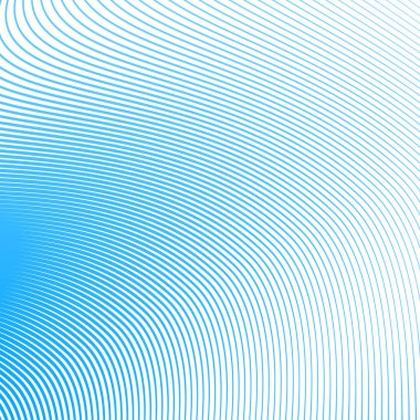 Mavi çizgili eğri çizgisi arka plan soyut vektör tasarımı zarif dalga çizgili desen