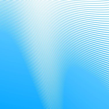 Mavi çizgili eğri çizgisi arka plan soyut vektör tasarımı zarif dalga çizgili desen