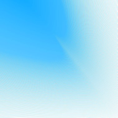 Mavi çizgili eğri çizgisi arka plan soyut vektör tasarımı zarif dalga çizgili desen