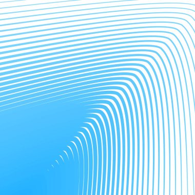 Mavi çizgili eğri çizgisi arka plan soyut vektör tasarımı zarif dalga çizgili desen