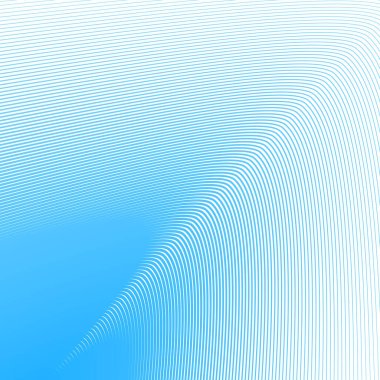 Mavi çizgili eğri çizgisi arka plan soyut vektör tasarımı zarif dalga çizgili desen