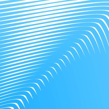 Mavi çizgili eğri çizgisi arka plan soyut vektör tasarımı zarif dalga çizgili desen