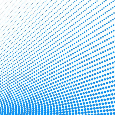 Noktalı desenli mavi polkadot yarım ton soyut arkaplan vektör resim tasarımı