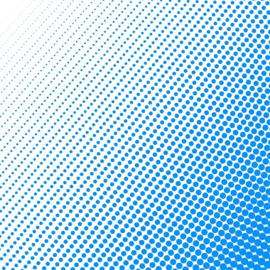 Noktalı desenli mavi polkadot yarım ton soyut arkaplan vektör resim tasarımı