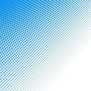 Noktalı desenli mavi polkadot yarım ton soyut arkaplan vektör resim tasarımı