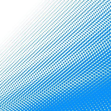 Noktalı desenli mavi polkadot yarım ton soyut arkaplan vektör resim tasarımı