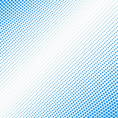 Noktalı desenli mavi polkadot yarım ton soyut arkaplan vektör resim tasarımı