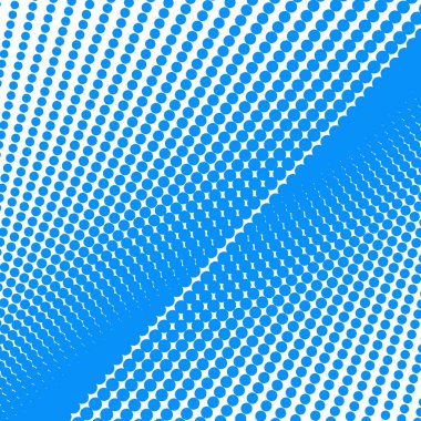 Noktalı desenli mavi polkadot yarım ton soyut arkaplan vektör resim tasarımı