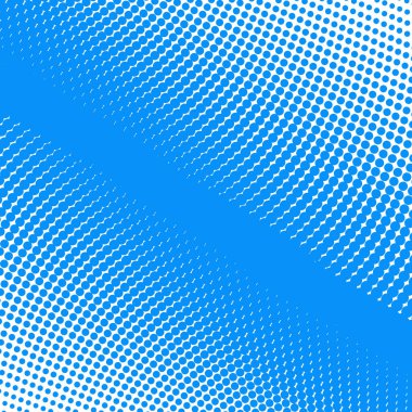Noktalı desenli mavi polkadot yarım ton soyut arkaplan vektör resim tasarımı
