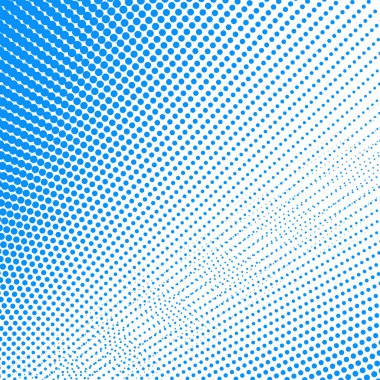 Noktalı desenli mavi polkadot yarım ton soyut arkaplan vektör resim tasarımı