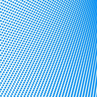 Noktalı desenli mavi polkadot yarım ton soyut arkaplan vektör resim tasarımı