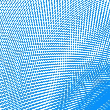 Noktalı desenli mavi polkadot yarım ton soyut arkaplan vektör resim tasarımı