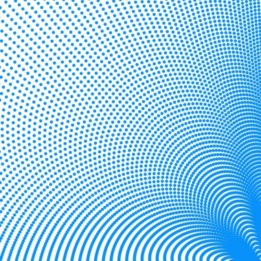 Noktalı desenli mavi polkadot yarım ton soyut arkaplan vektör resim tasarımı