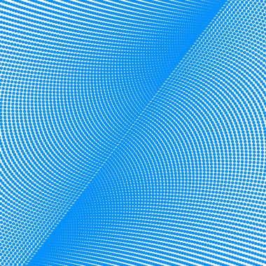 Noktalı desenli mavi polkadot yarım ton soyut arkaplan vektör resim tasarımı