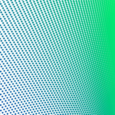 Mavi Yeşil Polkadot Yarım Tonlama Soyut Arkaplan Vektör Tasarımı Modern Noktalı Desen