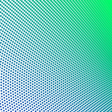 Mavi Yeşil Polkadot Yarım Tonlama Soyut Arkaplan Vektör Tasarımı Modern Noktalı Desen