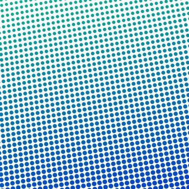 Mavi Yeşil Polkadot Yarım Tonlama Soyut Arkaplan Vektör Tasarımı Modern Noktalı Desen