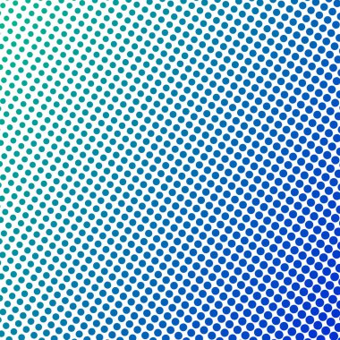 Mavi Yeşil Polkadot Yarım Tonlama Soyut Arkaplan Vektör Tasarımı Modern Noktalı Desen