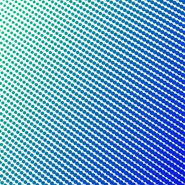 Mavi Yeşil Polkadot Yarım Tonlama Soyut Arkaplan Vektör Tasarımı Modern Noktalı Desen