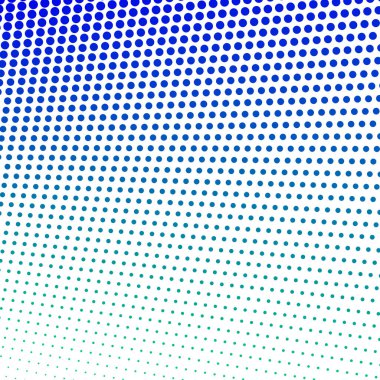 Mavi Yeşil Polkadot Yarım Tonlama Soyut Arkaplan Vektör Tasarımı Modern Noktalı Desen