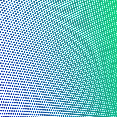 Mavi Yeşil Polkadot Yarım Tonlama Soyut Arkaplan Vektör Tasarımı Modern Noktalı Desen