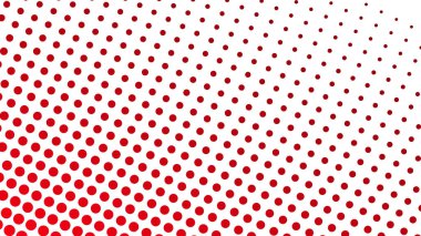 Grafik tasarımı ve dijital duvar kağıdı için modern noktalar desenli kırmızı yarım tonlu soyut arkaplan