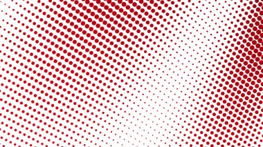 Grafik tasarımı ve dijital duvar kağıdı için modern noktalar desenli kırmızı yarım tonlu soyut arkaplan