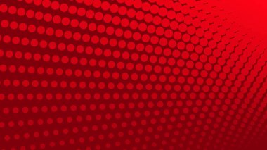 Grafik tasarımı ve dijital duvar kağıdı için modern noktalar desenli kırmızı yarım tonlu soyut arkaplan