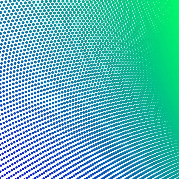 Mavi Yeşil Polkadot Yarım Tonlama Soyut Arkaplan Vektör Tasarımı Modern Noktalı Desen