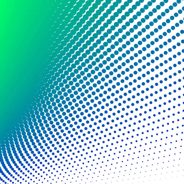 Mavi Yeşil Polkadot Yarım Tonlama Soyut Arkaplan Vektör Tasarımı Modern Noktalı Desen