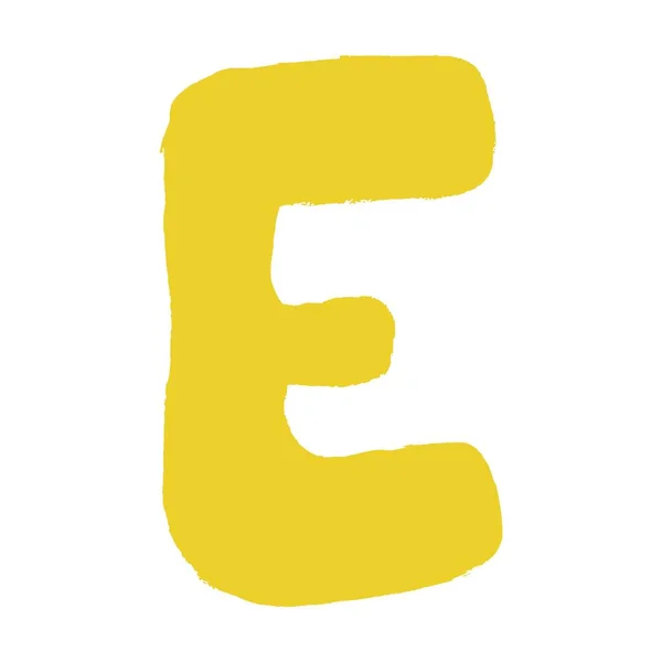 儿童幼儿园和学前教育的字母字母E字母手绘插图 — 图库矢量图片